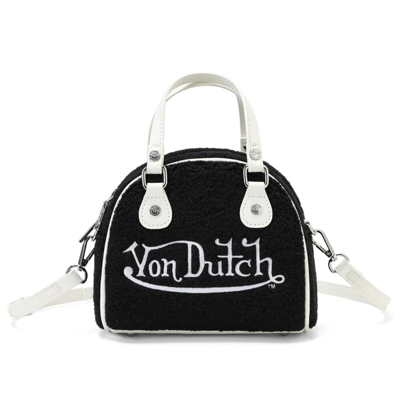Schwarze Sherpa-Bowlingtasche Schwarze Sherpa-Bowlingtasche